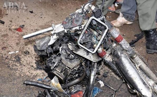 انفجار موتورسیکلت های داعشی در شهر «حمص» سوریه + عکس
