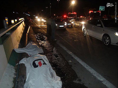 عکس/ تصادف مرگبار خودروی BMW در تهران