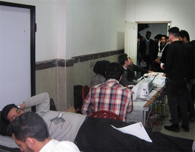 دانشگاهیان واحد صوفیان  خون اهدا کردند+تصاویر