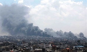 جنگنده‌های رژیم صهیونیستی شرق غزه را بمباران کردند