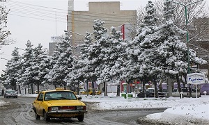 عکس/ بارش برف در زنجان