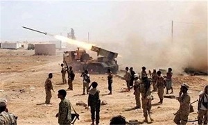 حمله موشکی ارتش یمن به مرکز تجمع مزدوران عربستان