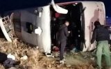 واژگونی اتوبوس در محور تبریز ـ صوفیان / ۲۲ مسافر مصدوم شدند