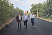 بازدید فرماندار شهرستان شبستر از پروژه‌های عمرانی و عملیات گسترده آسفالت‌ریزی در شهر سیس