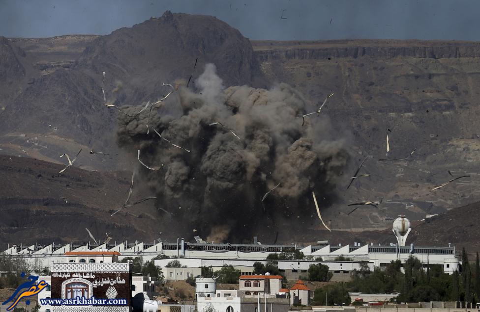 عکس دیدنی از لحظه حمله موشکی به یمن