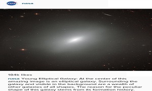 جوان ترین کهکشان بیضوی + عکس