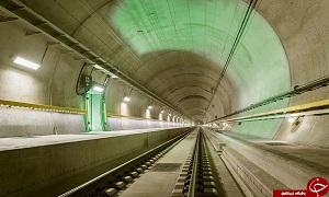 افتتاح طولانی ترین تونل راه آهن جهان در قلب رشته کوه های آلپ+ تصاویر