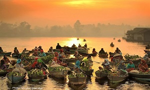 تصاویر/بازارچه های شناور در اندونزی‎