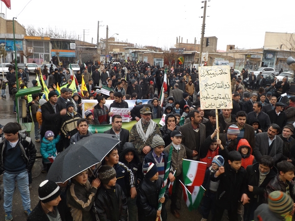 حضور کوبنده مردم سیس در راهپیمایی 22 بهمن 93/تصاویر