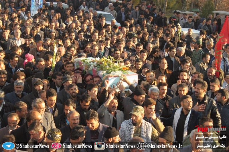 تصاویر/مراسم تشییع و تدفین شهدا گمنام در تسوج