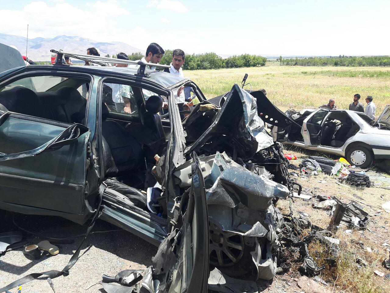 حادثه رانندگی خونین در محور تسوج-سلماس با ۳ کشته و ۵ مصدوم+عکس